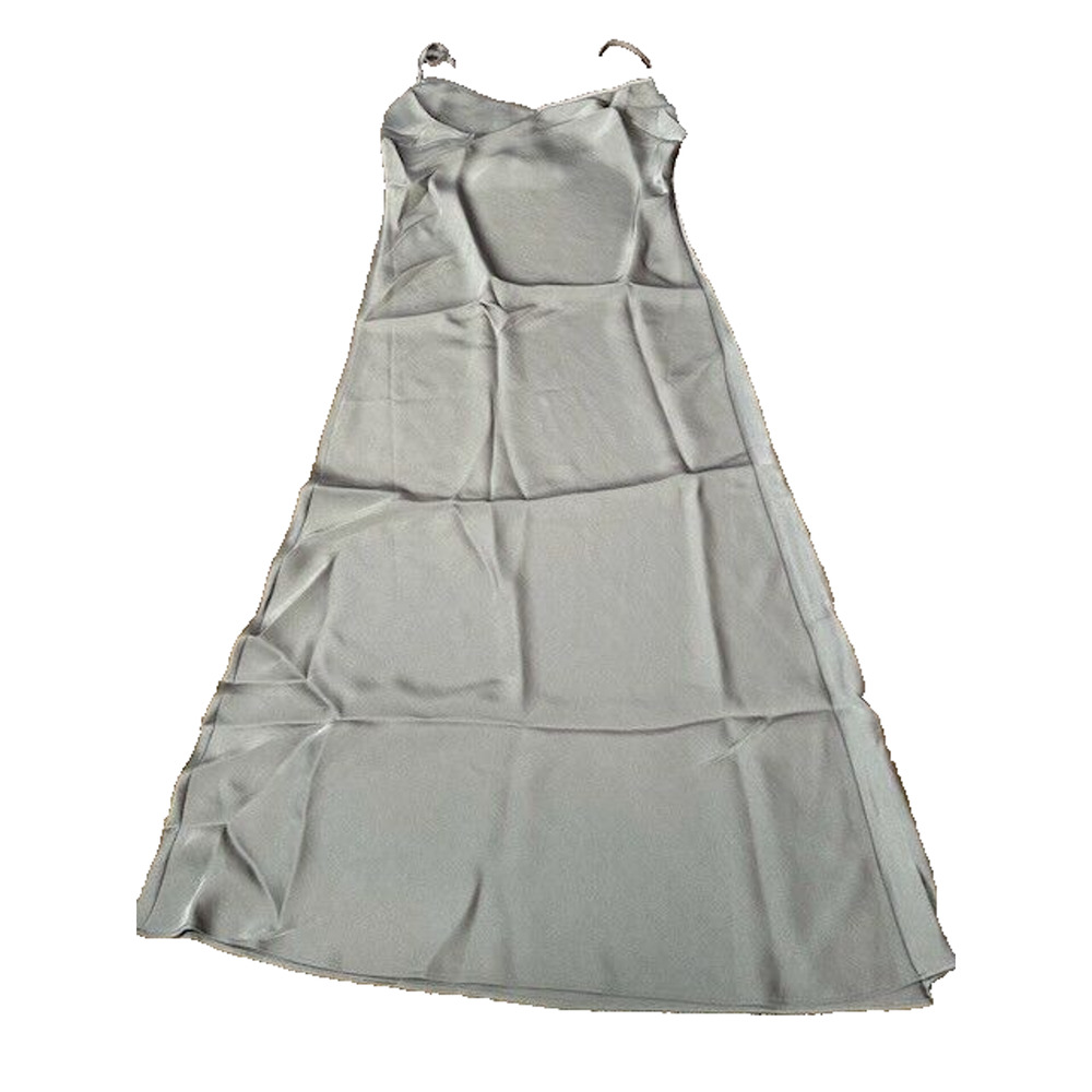 Rumored Womens Simple Midi Slip Dress V-neck Sleeveless Gray Size Small NWT